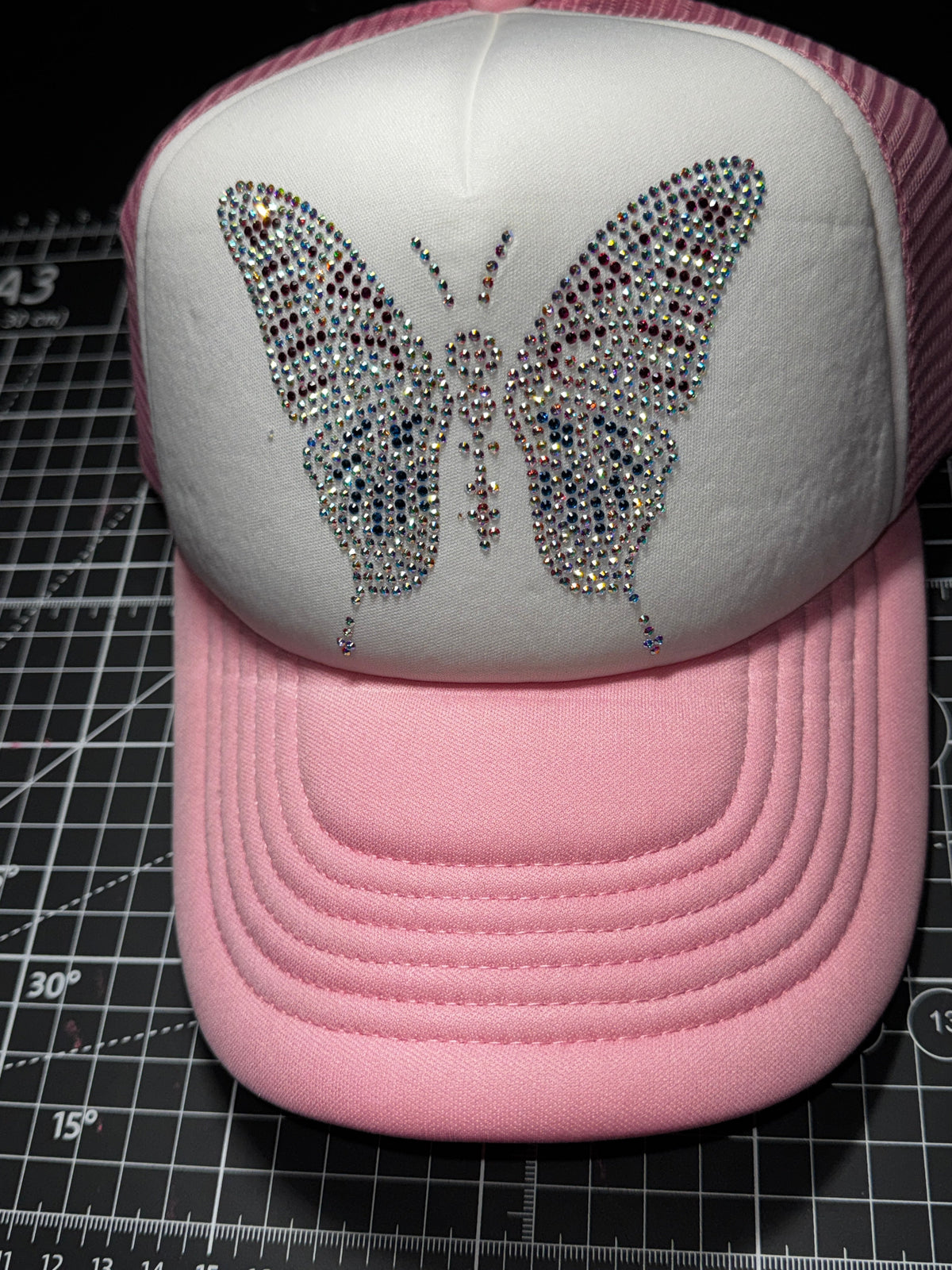 Get'em Proseries New Pink Iced Butterfly Hat