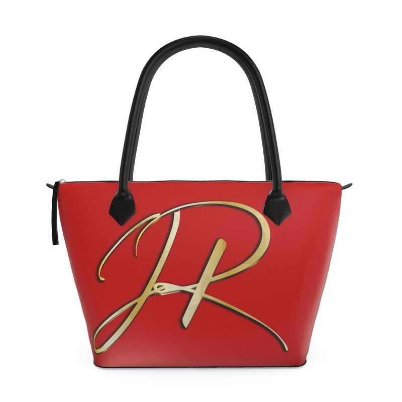 Exclusive Zip Top Handbag Red