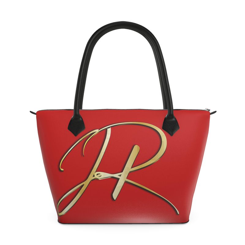 Exclusive Zip Top Handbag Red