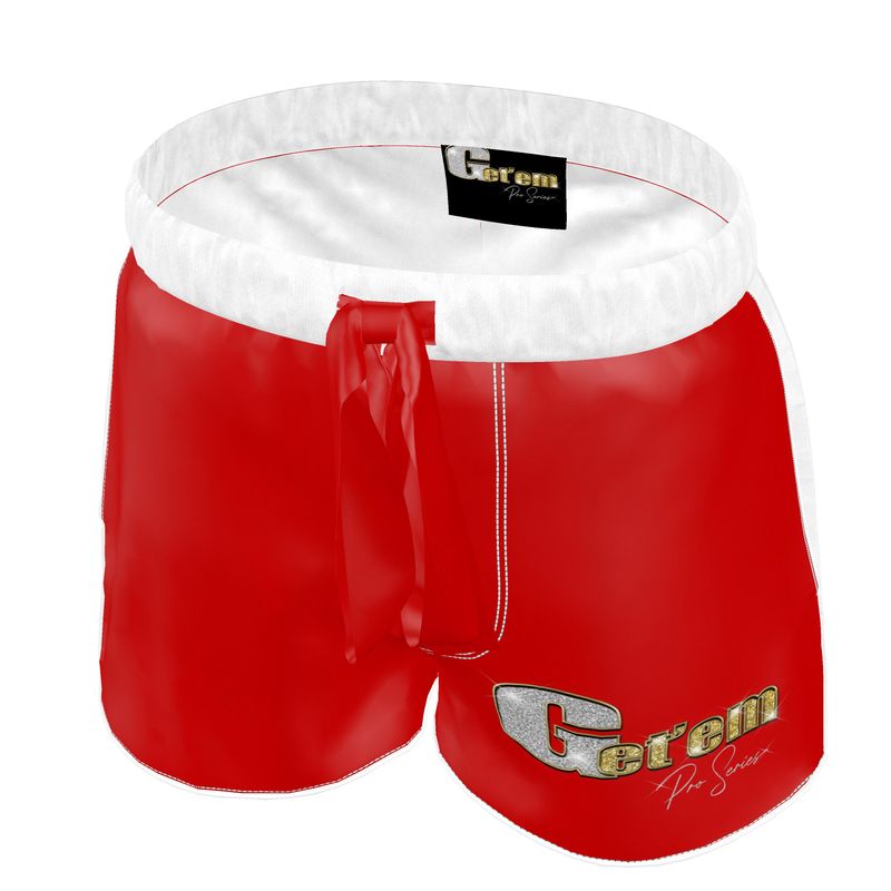 Women's Silk Luxury Pajama Shorts Limited Edition Red