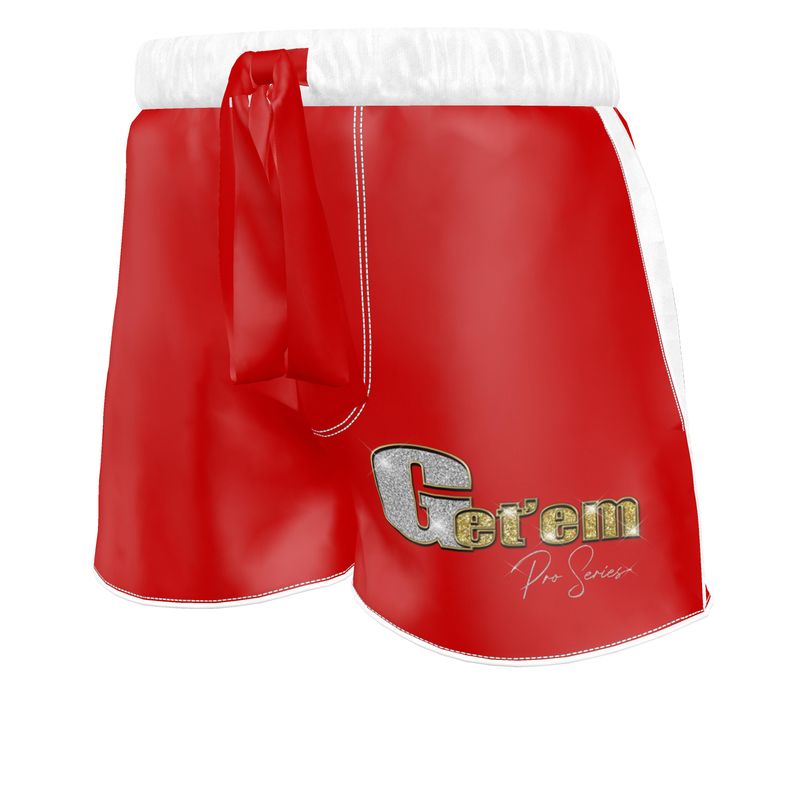 Women's Silk Luxury Pajama Shorts Limited Edition Red