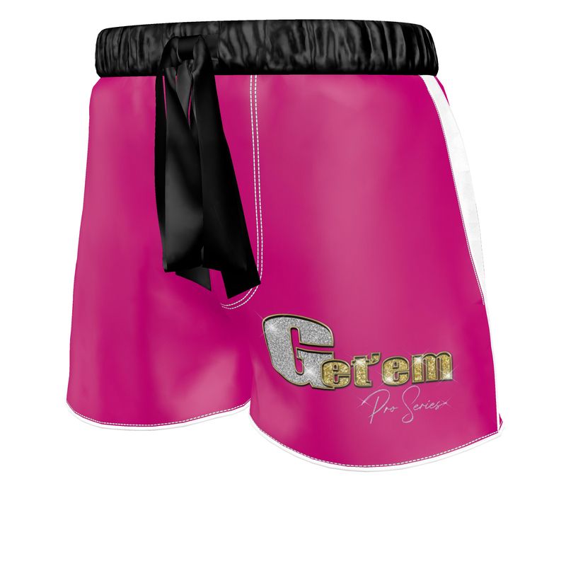 Women's Hot Pink Silk Luxury Pajama Shorts Limited Edition