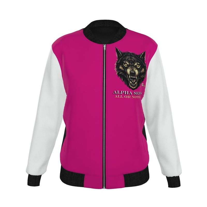 Women's Reversible Silk Bomber Jacket