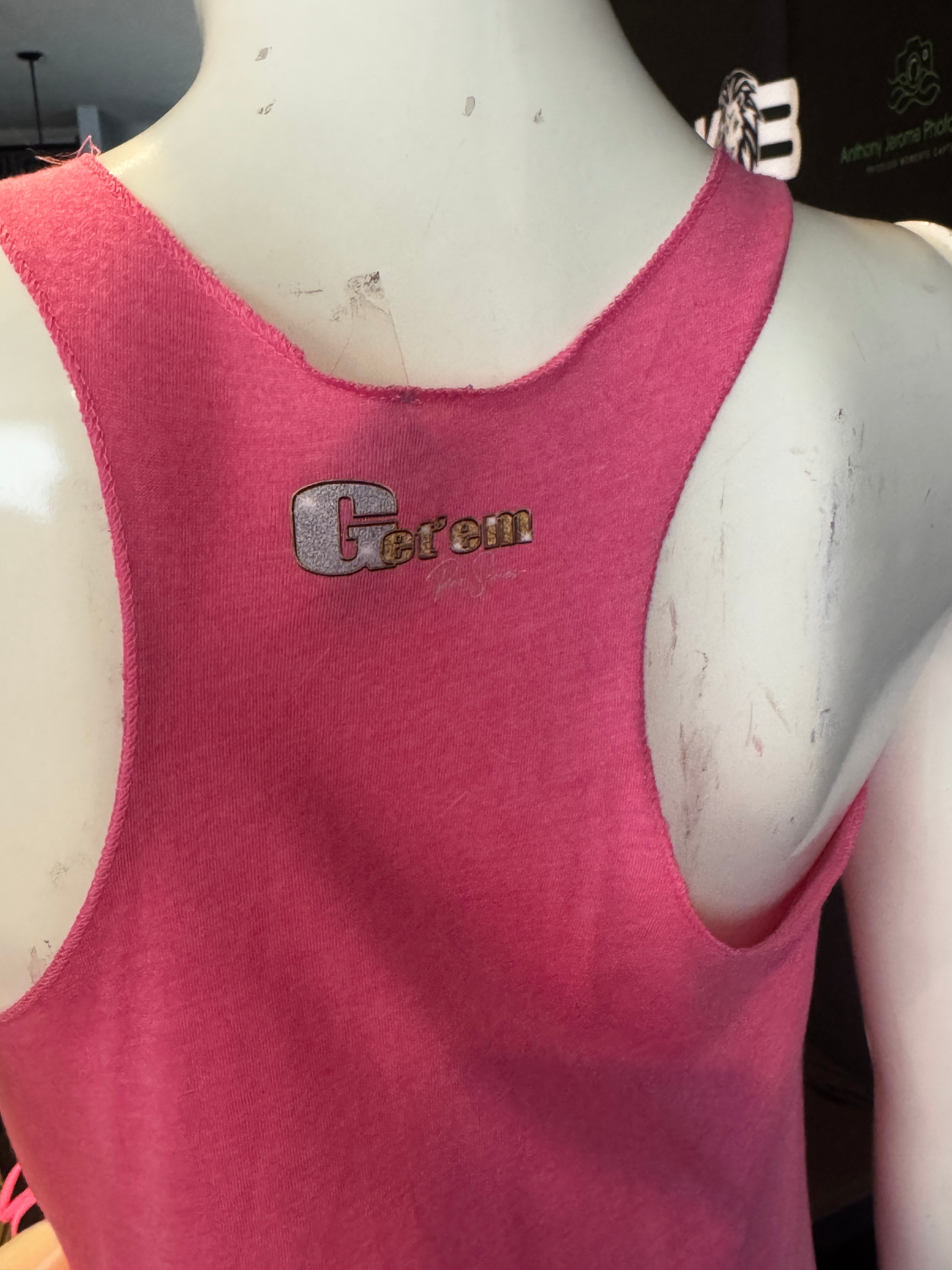 Get'em Proseries Alpha Tank Top Raceback Pink