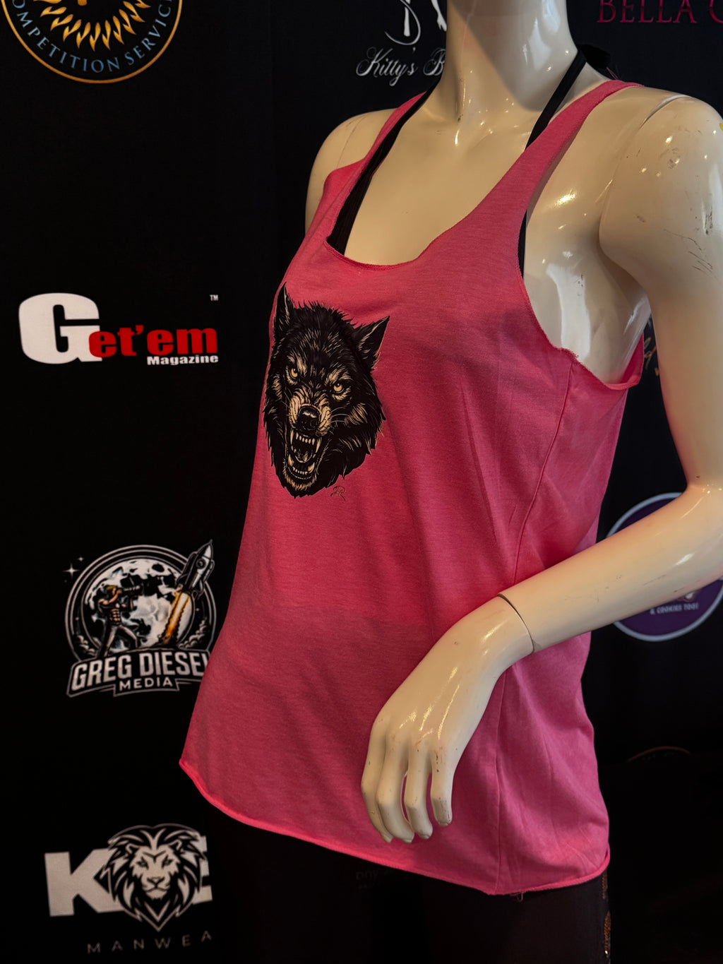 Get'em Proseries Alpha Tank Top Raceback Pink