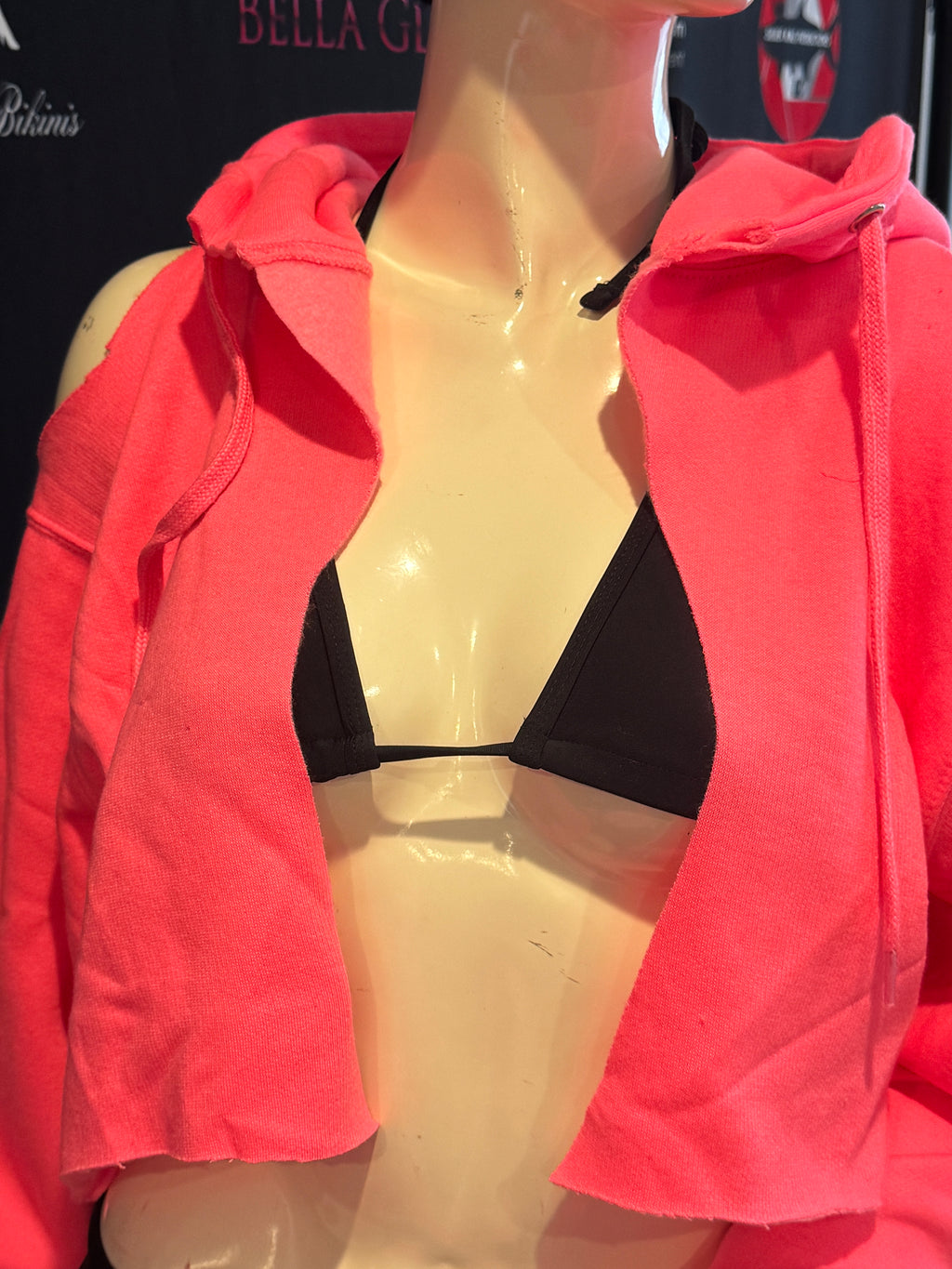 Get'em ProSeries Pink Pressue Cropped Hoodie