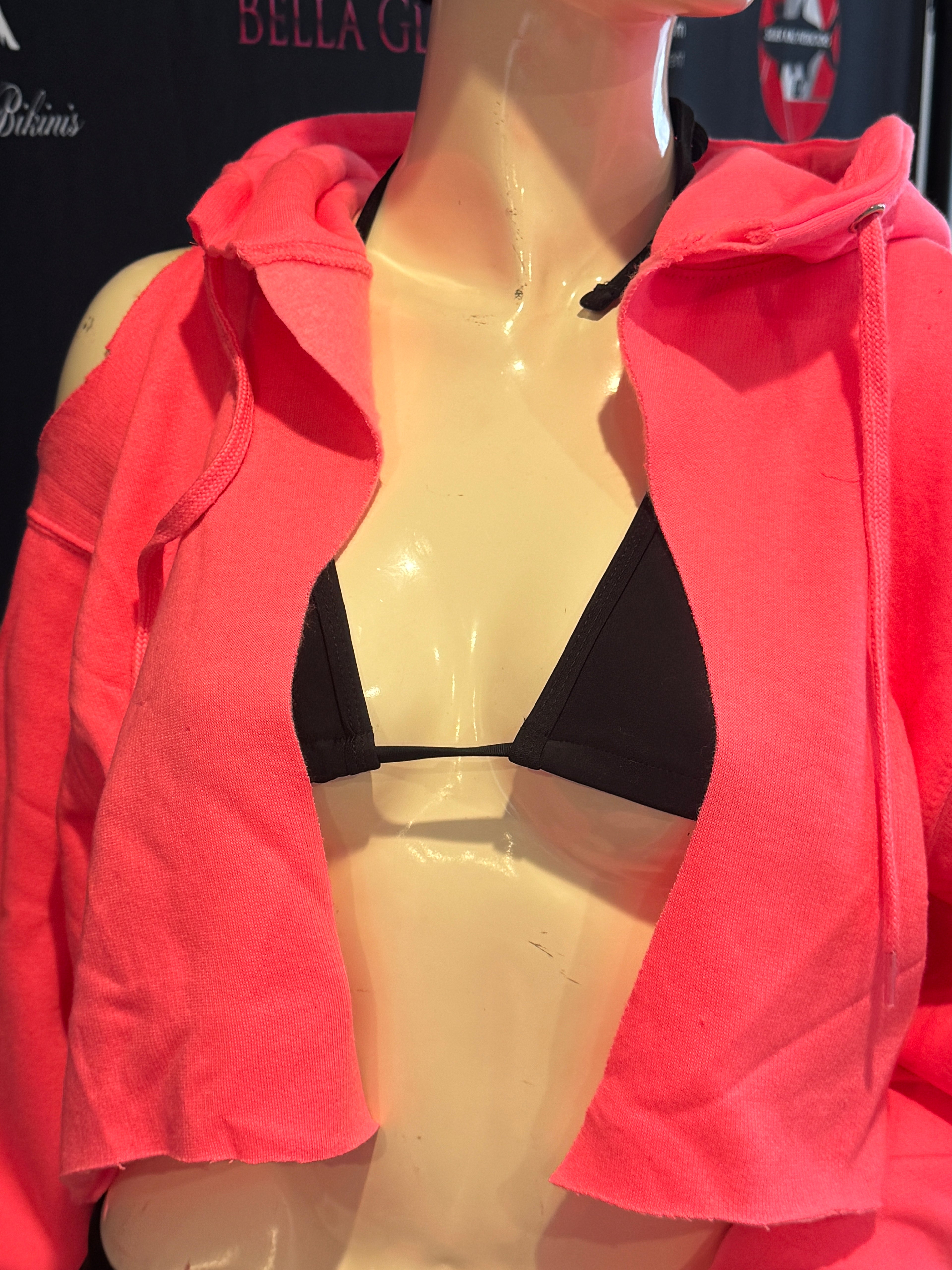 Get'em ProSeries Pink Pressue Cropped Hoodie