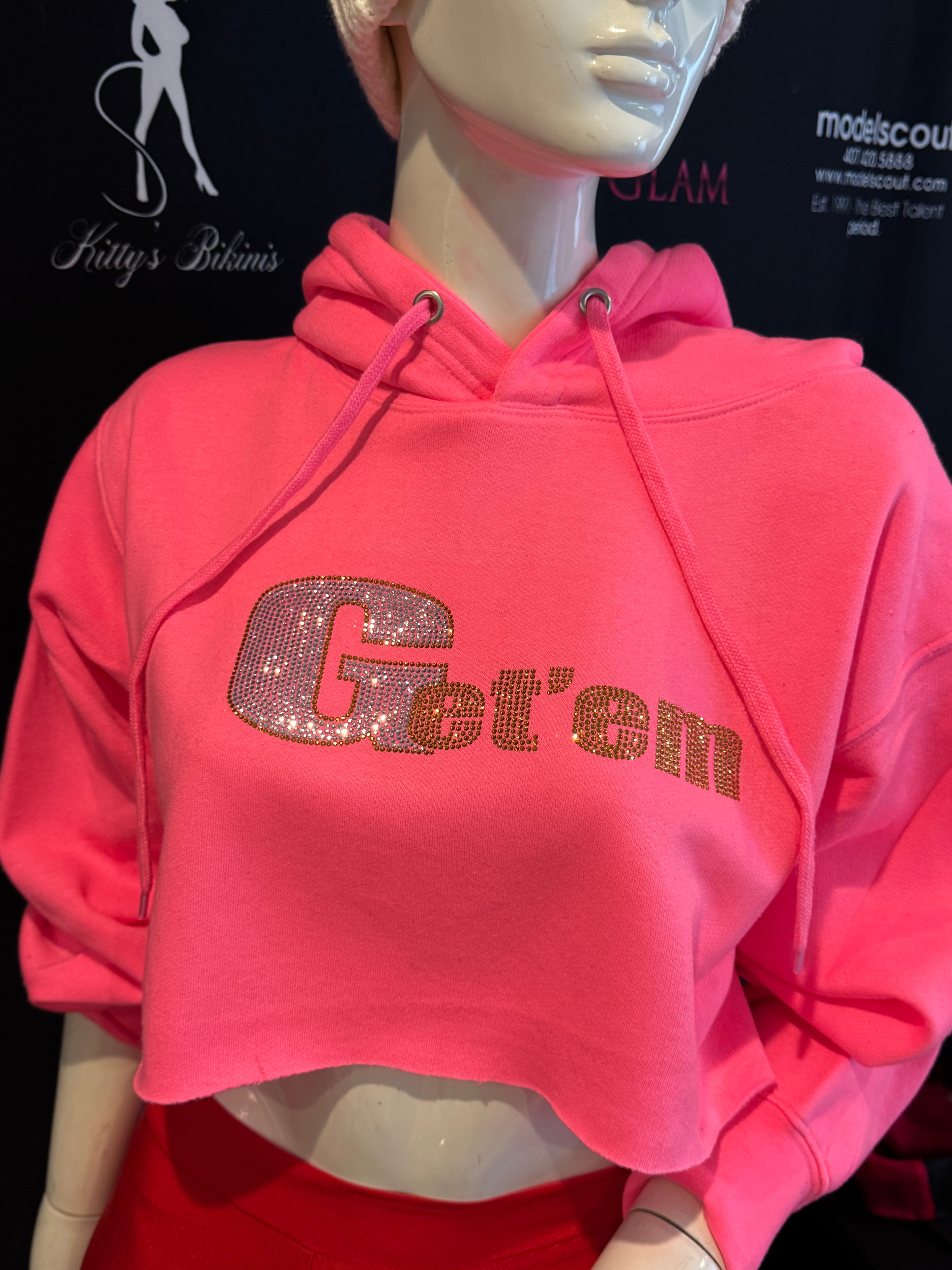 Get'em ProSeries Diamond Heat Cropped Top Hoodie